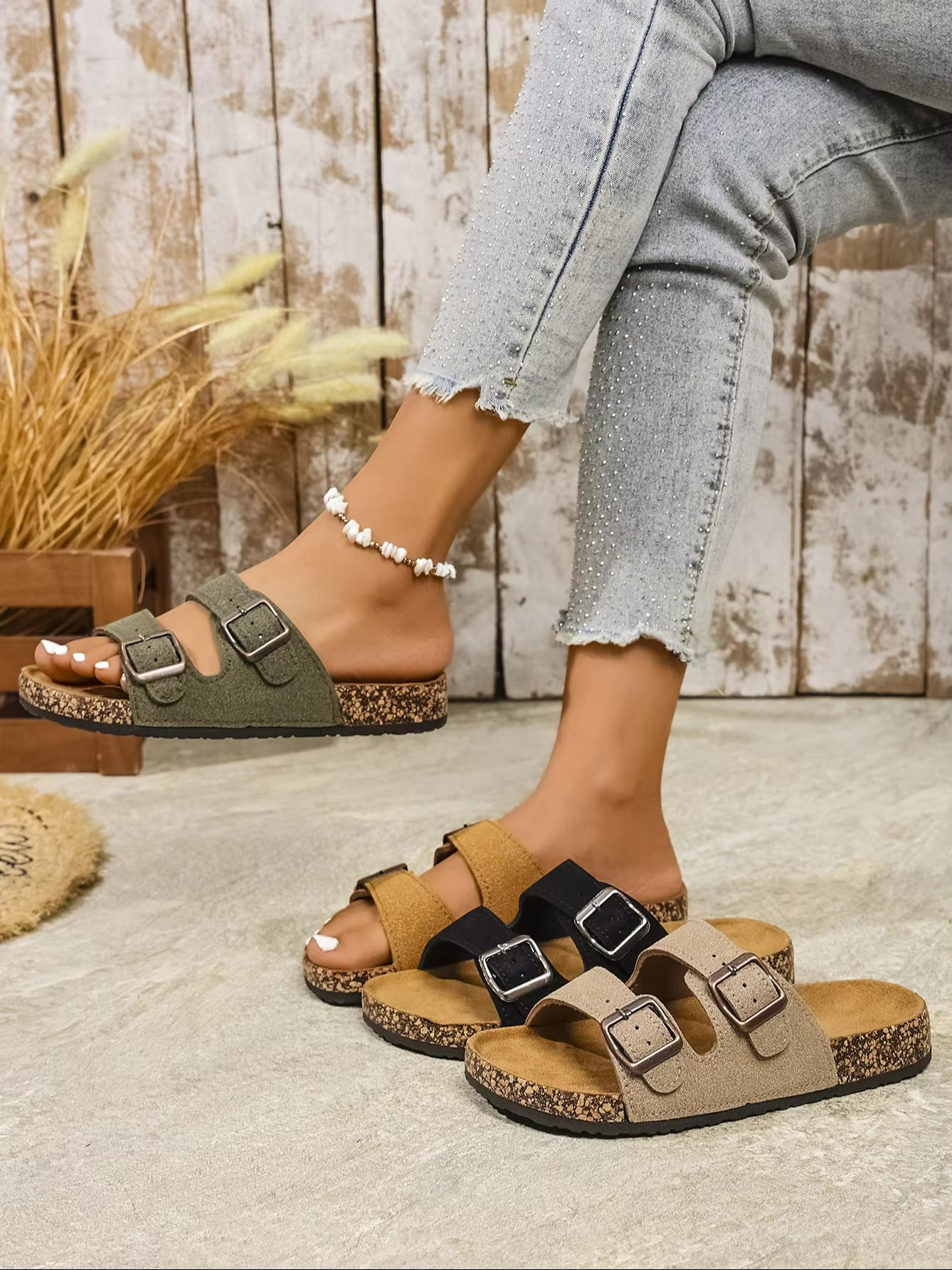 Sandals - Women's All-Season Casual Simple Solid Color