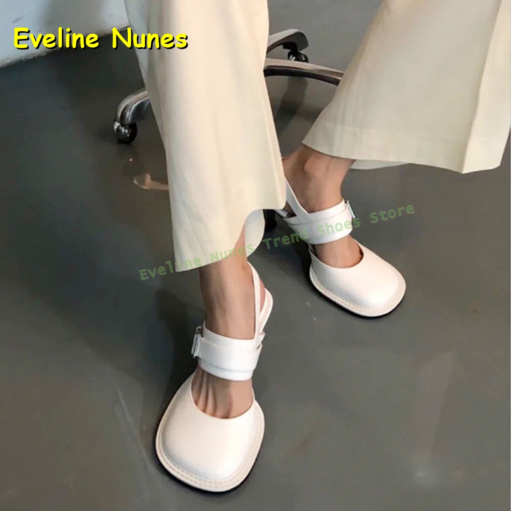 Women's Black Square Toe Buckl - Sandals ulasan dan harga