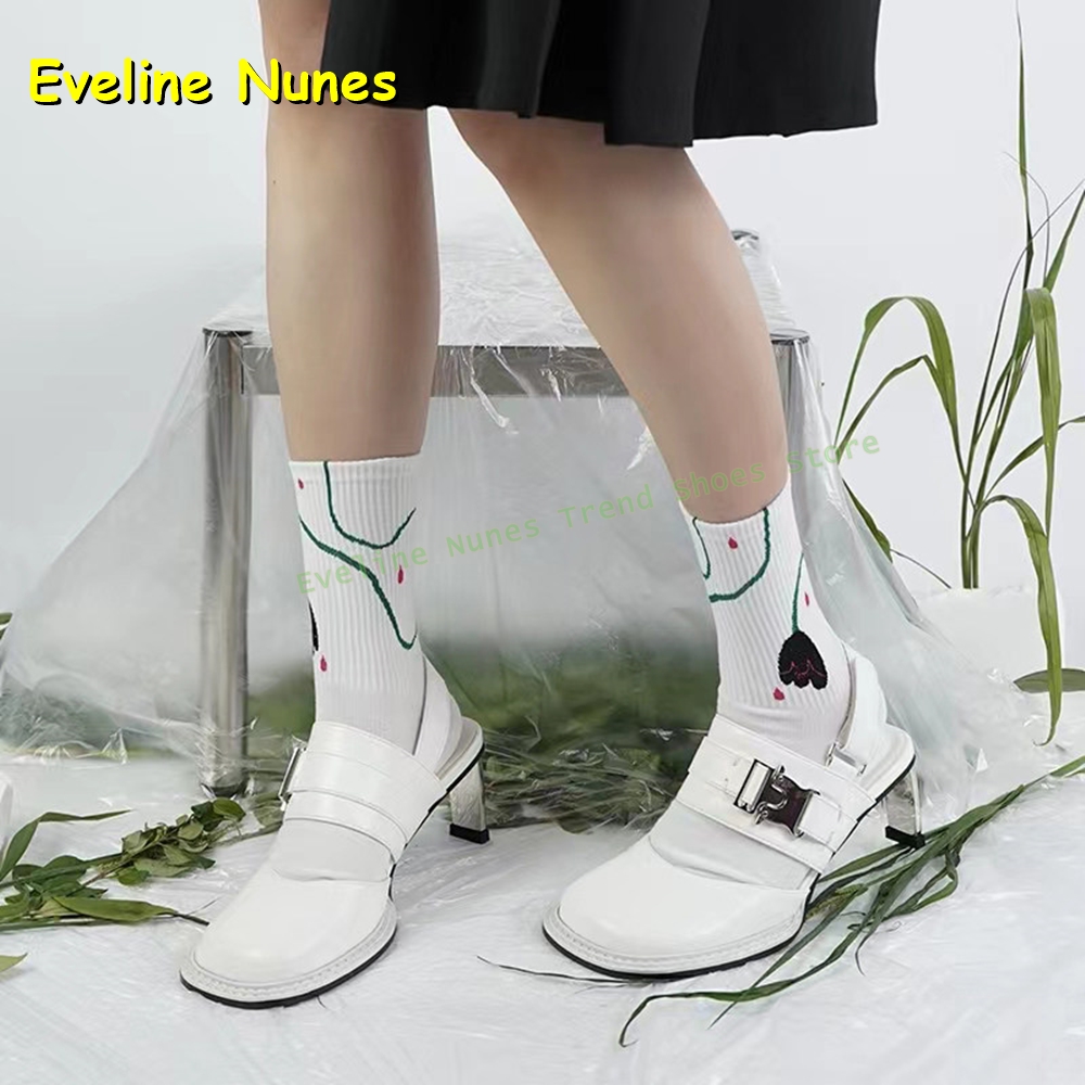 Women's Black Square Toe Buckl - Sandals ulasan dan harga